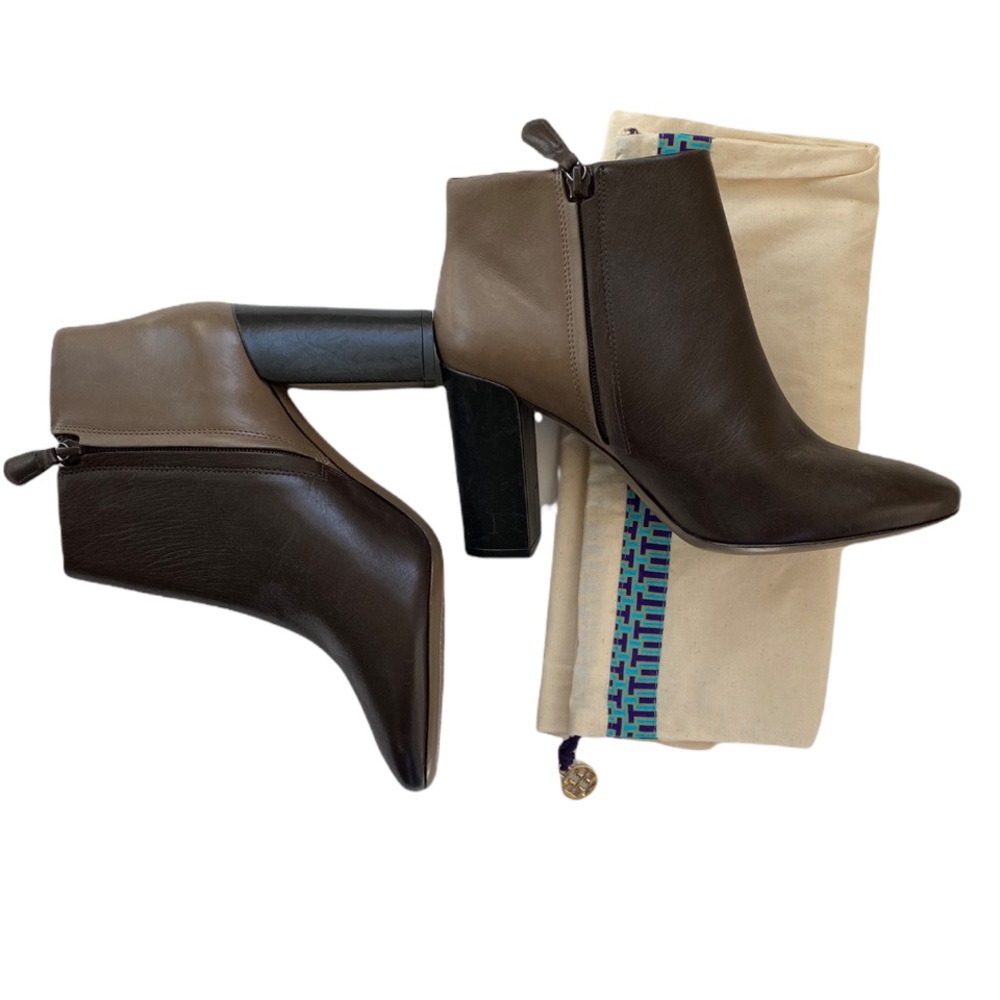 NEW Tory  Burch Two-tone Bowie Bootie